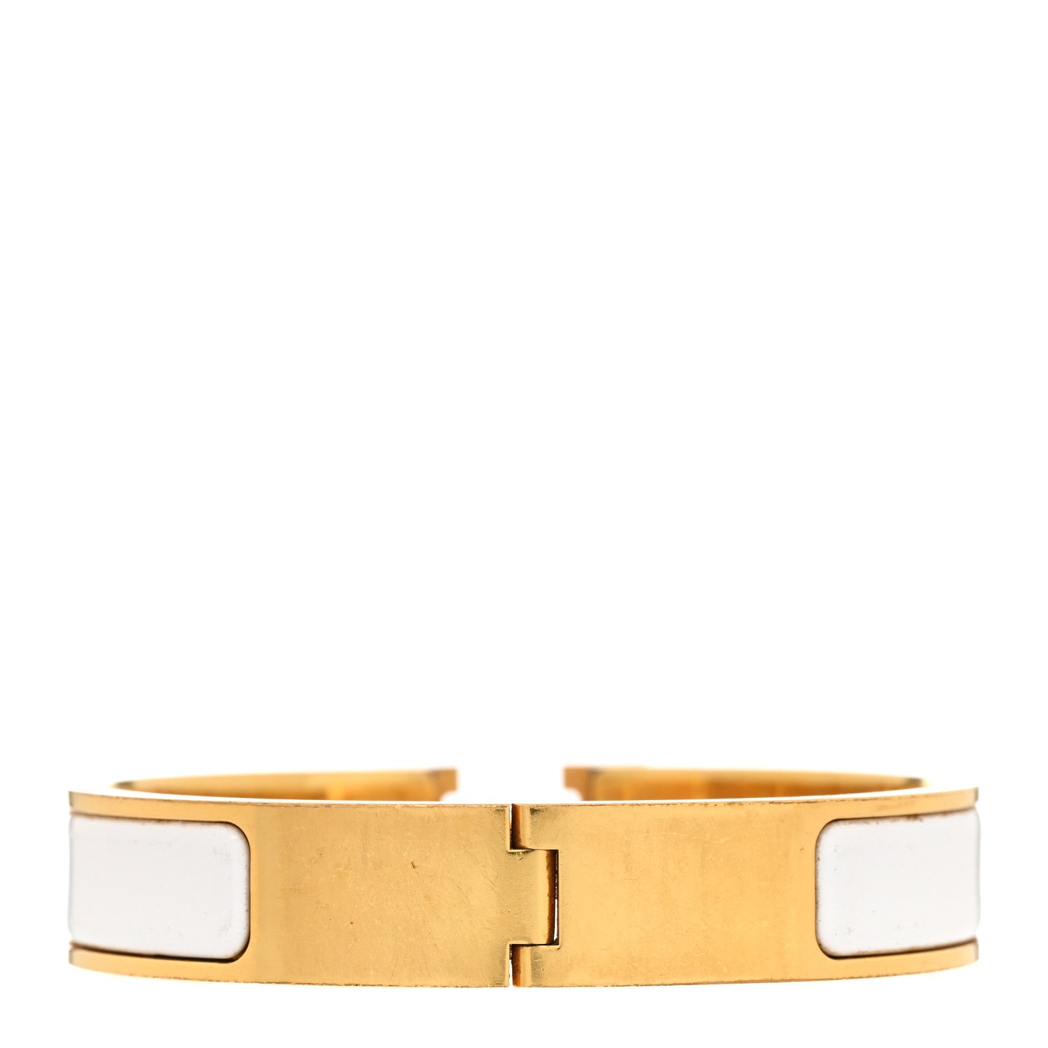Hermes Enamel Narrow Clic Clac H Bracelet PM White 3 of 7