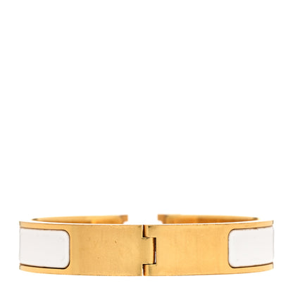 Hermes Enamel Narrow Clic Clac H Bracelet PM White 3 of 7