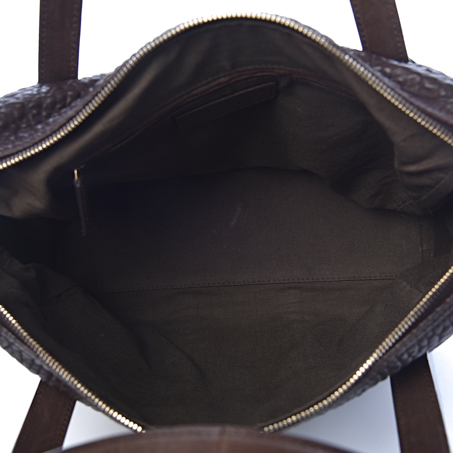 Pebbled Lambskin Sac Bowly Dark Brown