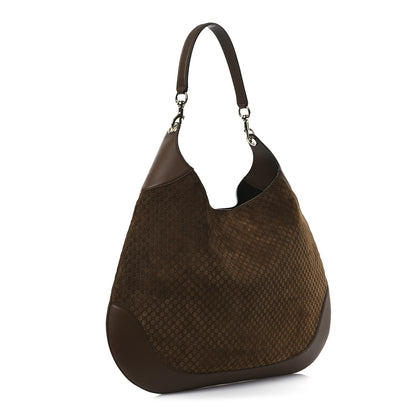 Gucci Suede Micro GG Maxi B Shoulder Bag Brown 4 of 10