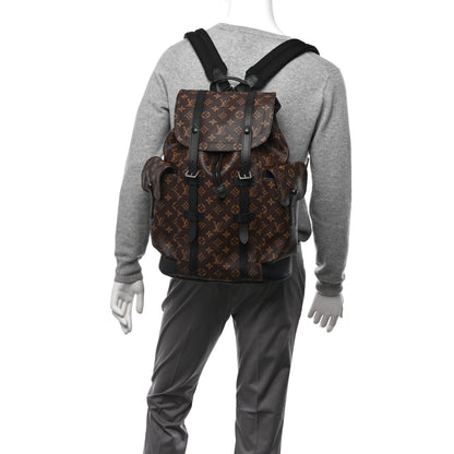 Louis Vuitton Monogram Macassar Christopher MM Backpack 2 of 12
