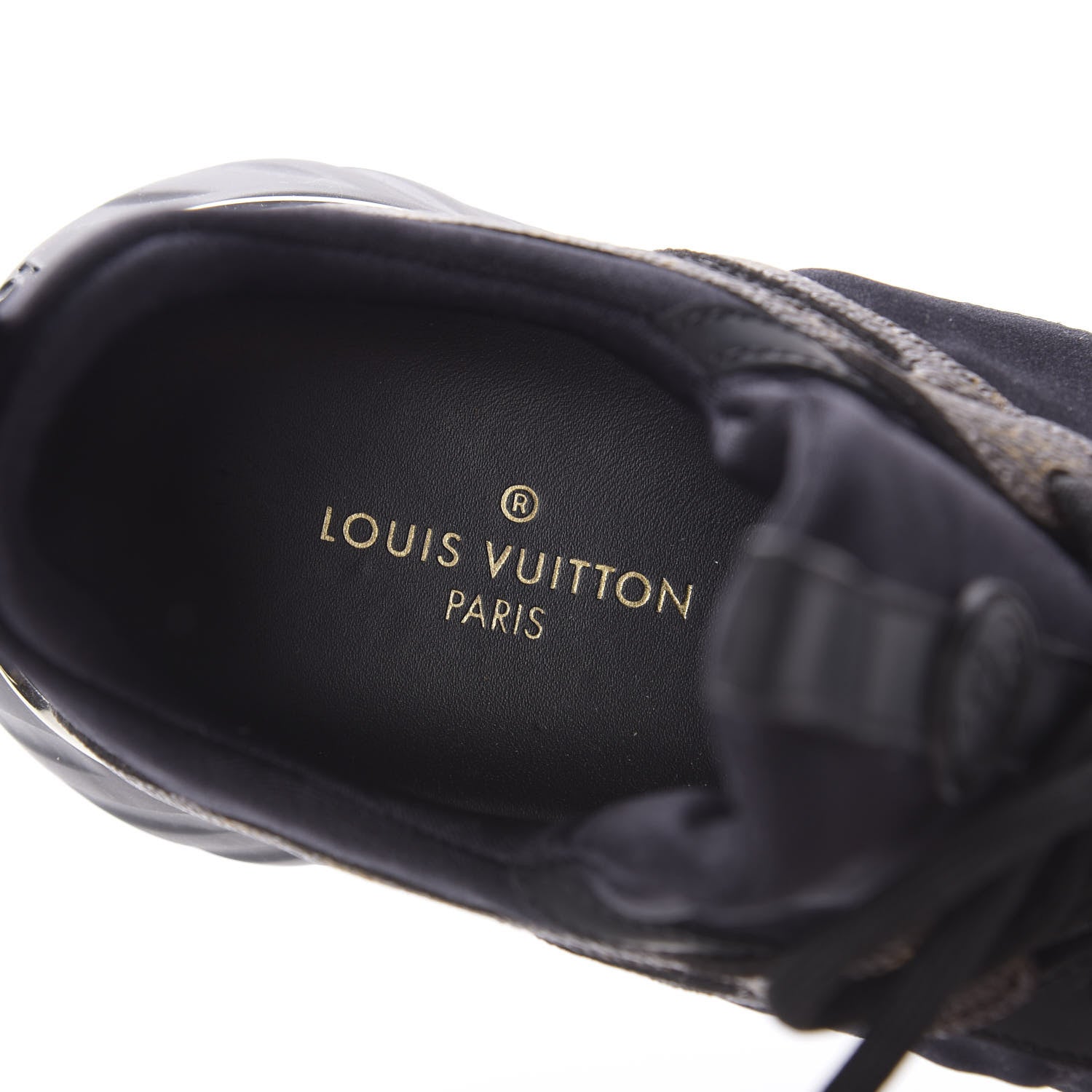 Louis Vuitton Technical Nylon Monogram Rubber Aftergame Sneakers 37 Black 8 of 10