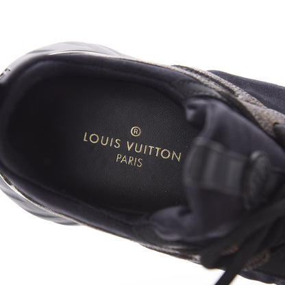 Louis Vuitton Technical Nylon Monogram Rubber Aftergame Sneakers 37 Black 8 of 10