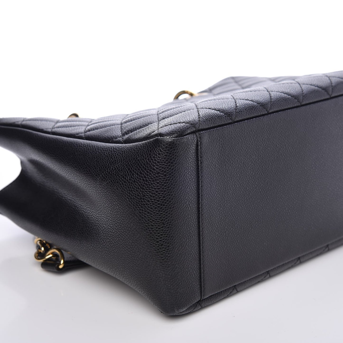 Caviar Quilted Grand Shopping Tote GST Black