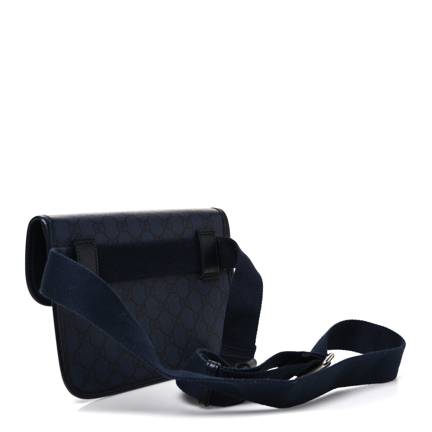 GG Supreme Monogram Small Ophidia Belt Bag Navy Black