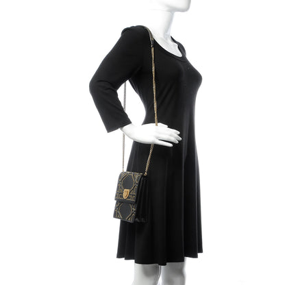Christian Dior Lambskin Studded Vertical Diorama Black 2 of 7