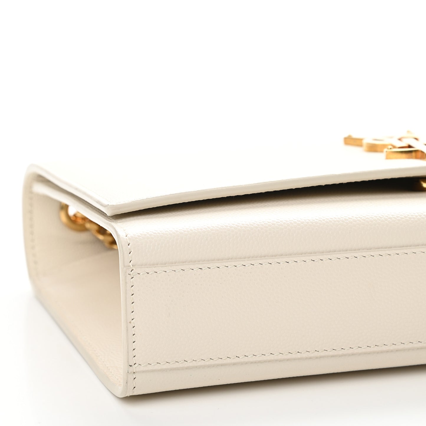 Grain De Poudre Medium Classic Monogram Kate Satchel Crema Soft