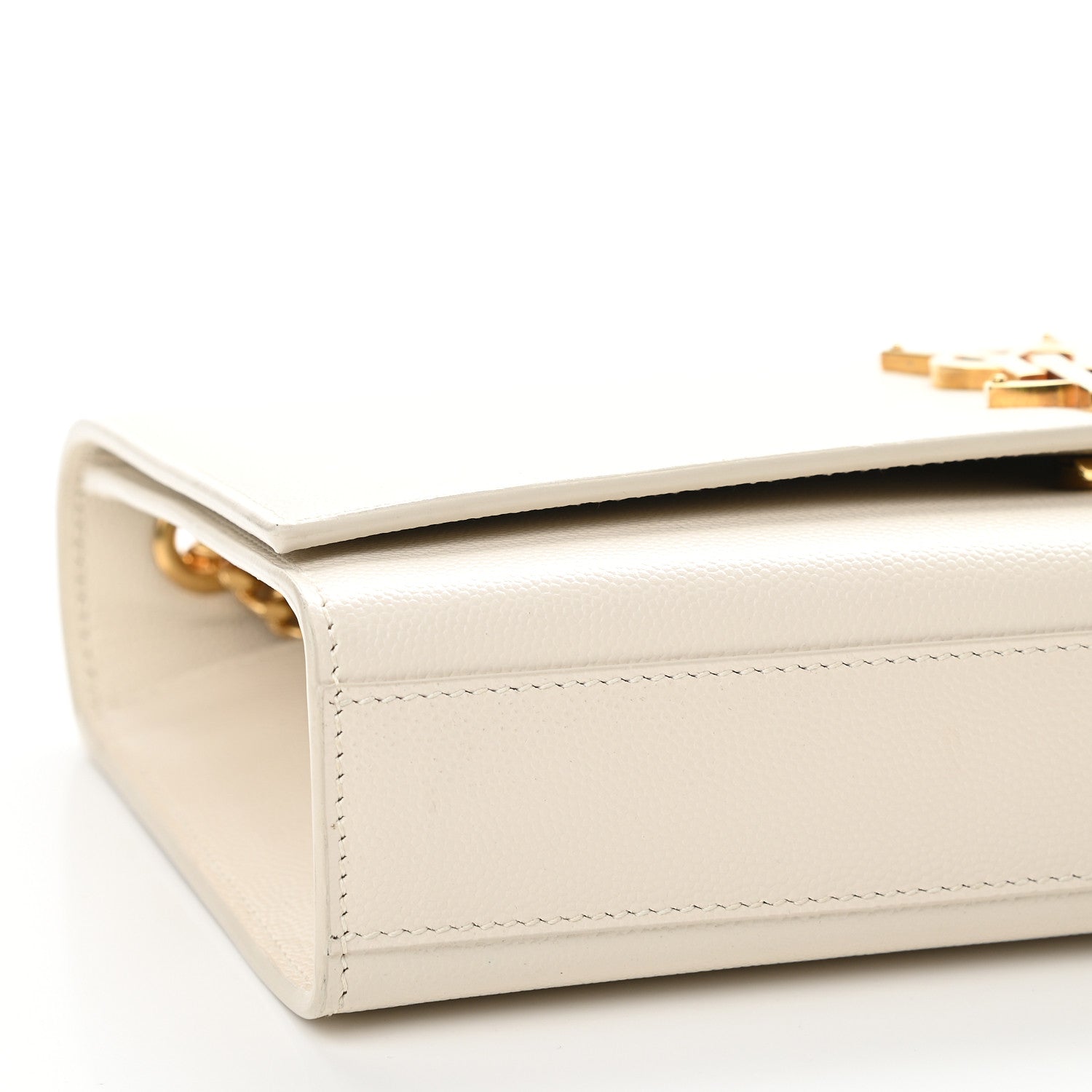 Saint Laurent Grain De Poudre Medium Classic Monogram Kate Satchel Crema Soft 7 of 8