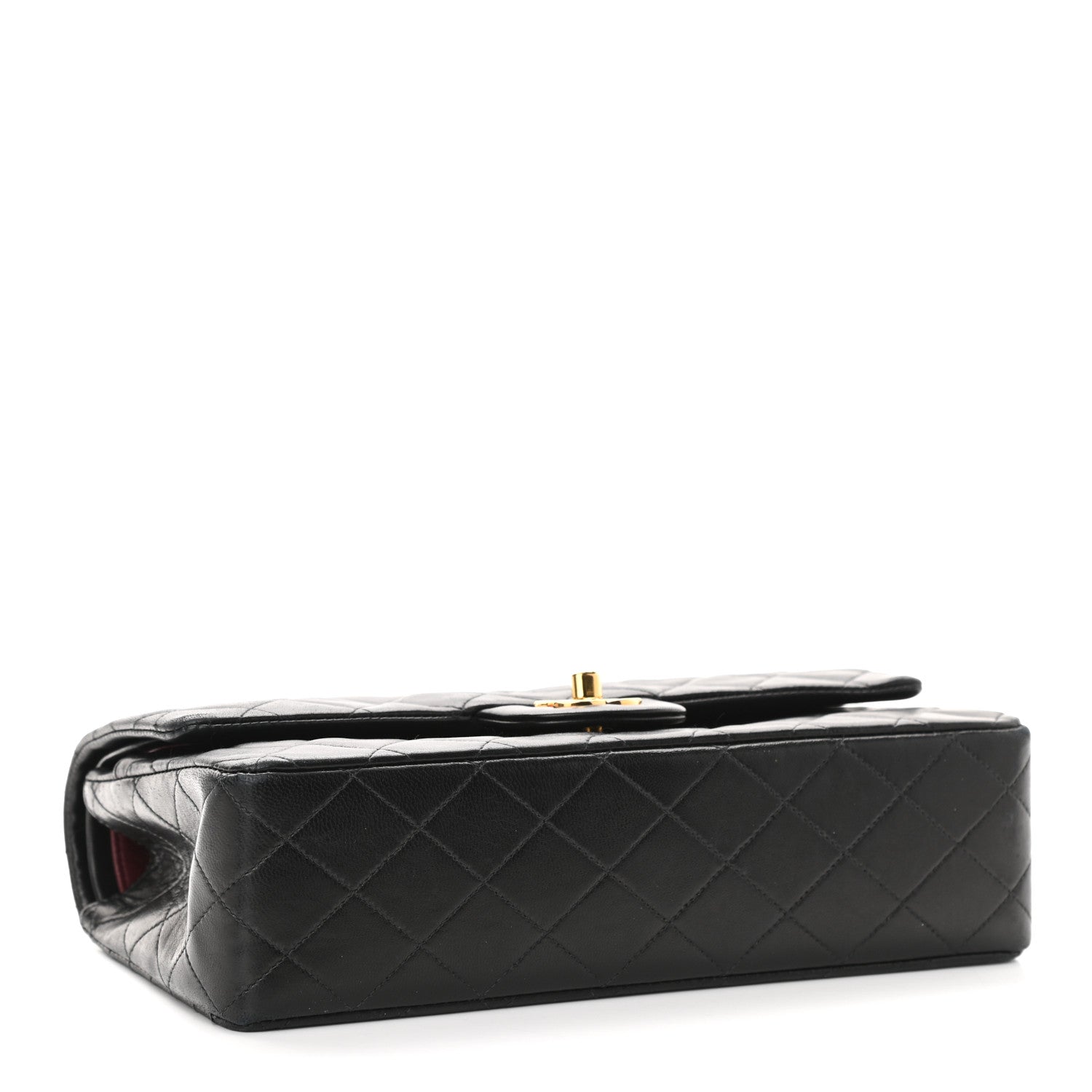 Chanel Lambskin Quilted Medium Double Flap Black 4 of 18