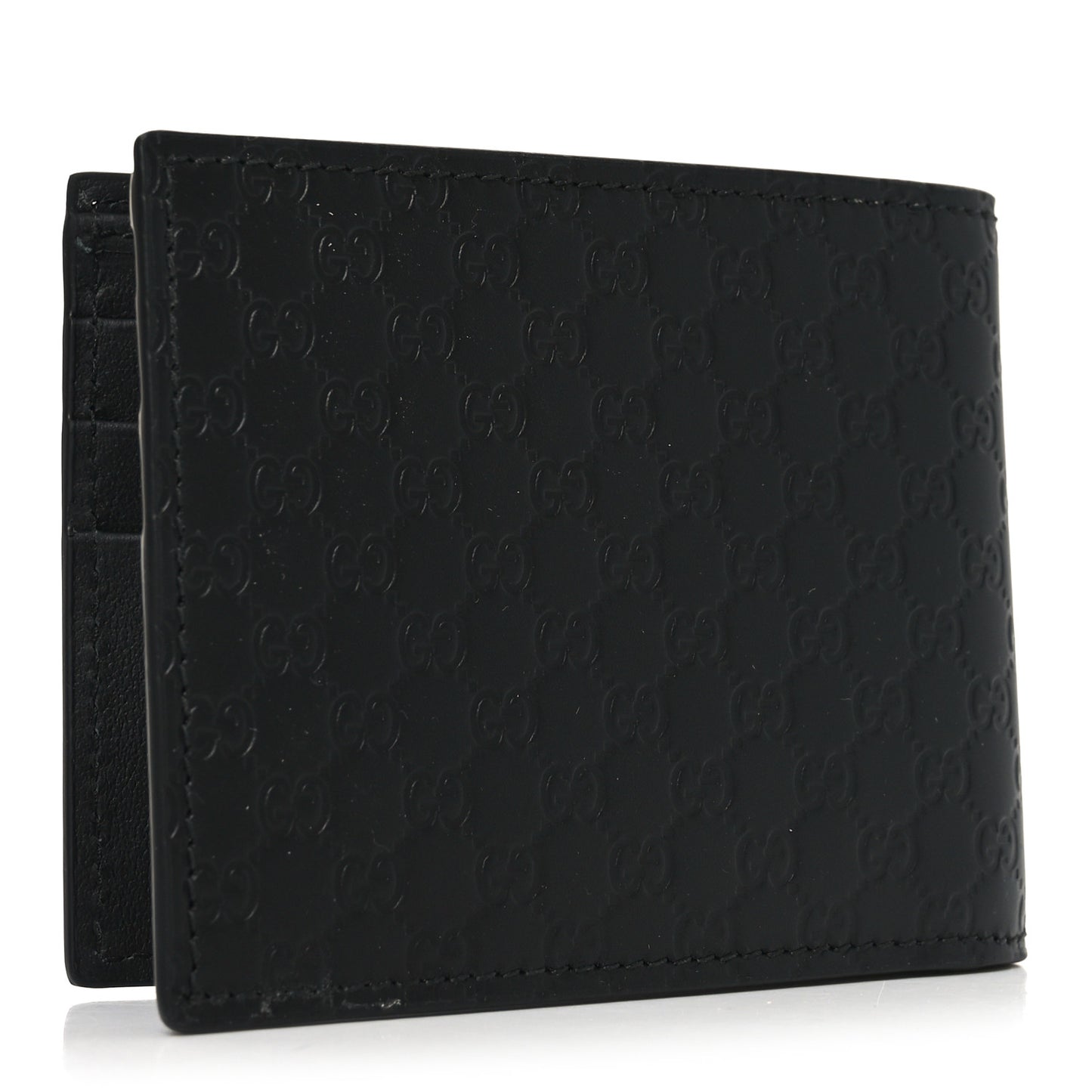 Microguccissima Bi-Fold Wallet Black