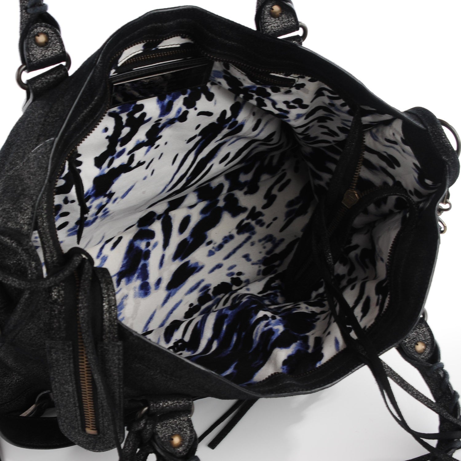 Balenciaga Craquele Calfskin City Black 14 of 15