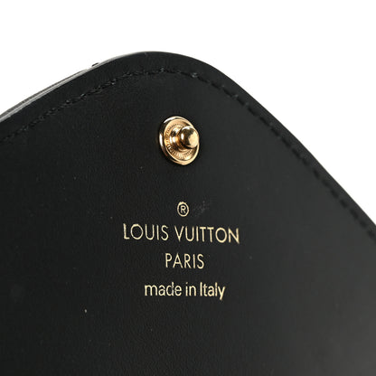 Louis Vuitton Calfskin Love Lock New Wave Long Wallet Black 6 of 8