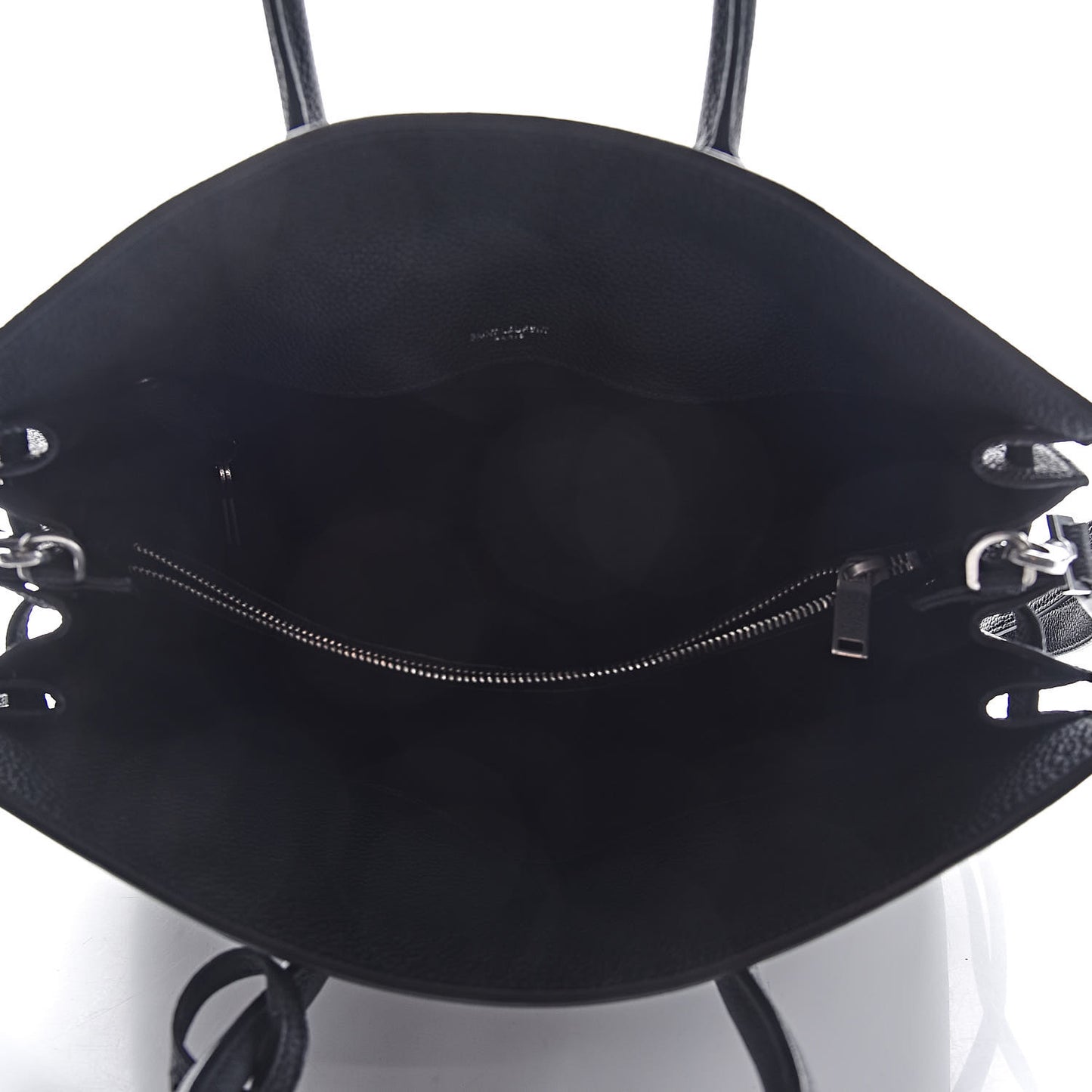Grained Calfskin Small Supple Sac De Jour Black