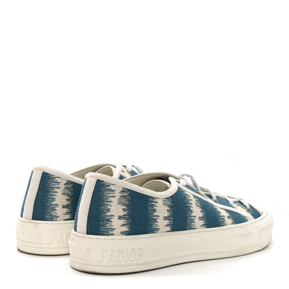 Christian Dior Cotton D-Stripes Walk'N'Dior Low Top Sneakers 42 Deep Ocean 5 of 8