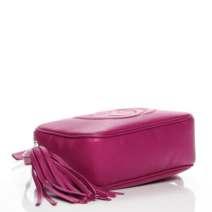 Gucci Pebbled Calfskin Small Soho Disco Bag Bright Bougainvillea 4 of 6