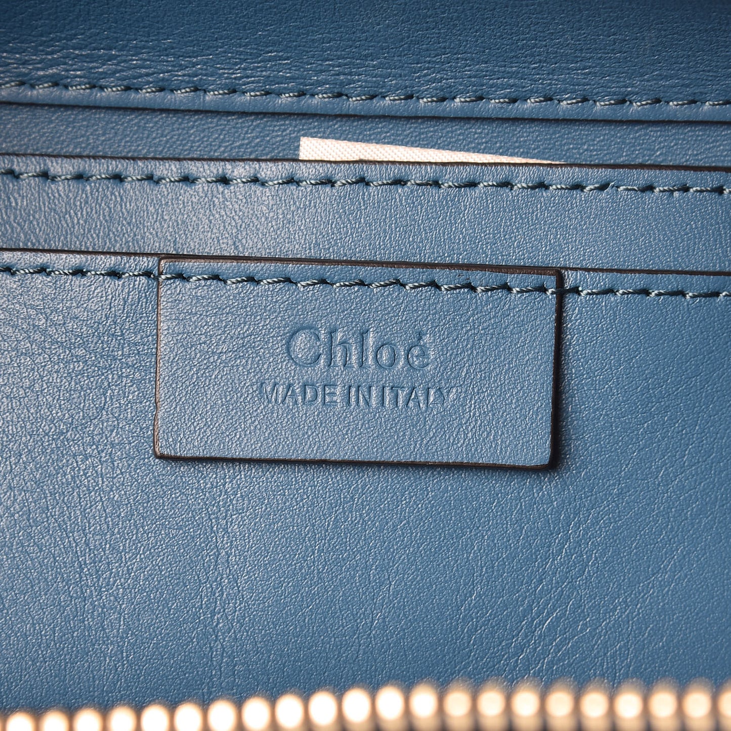 Glossy Lambskin Small Roy Bag Vinyl Blue