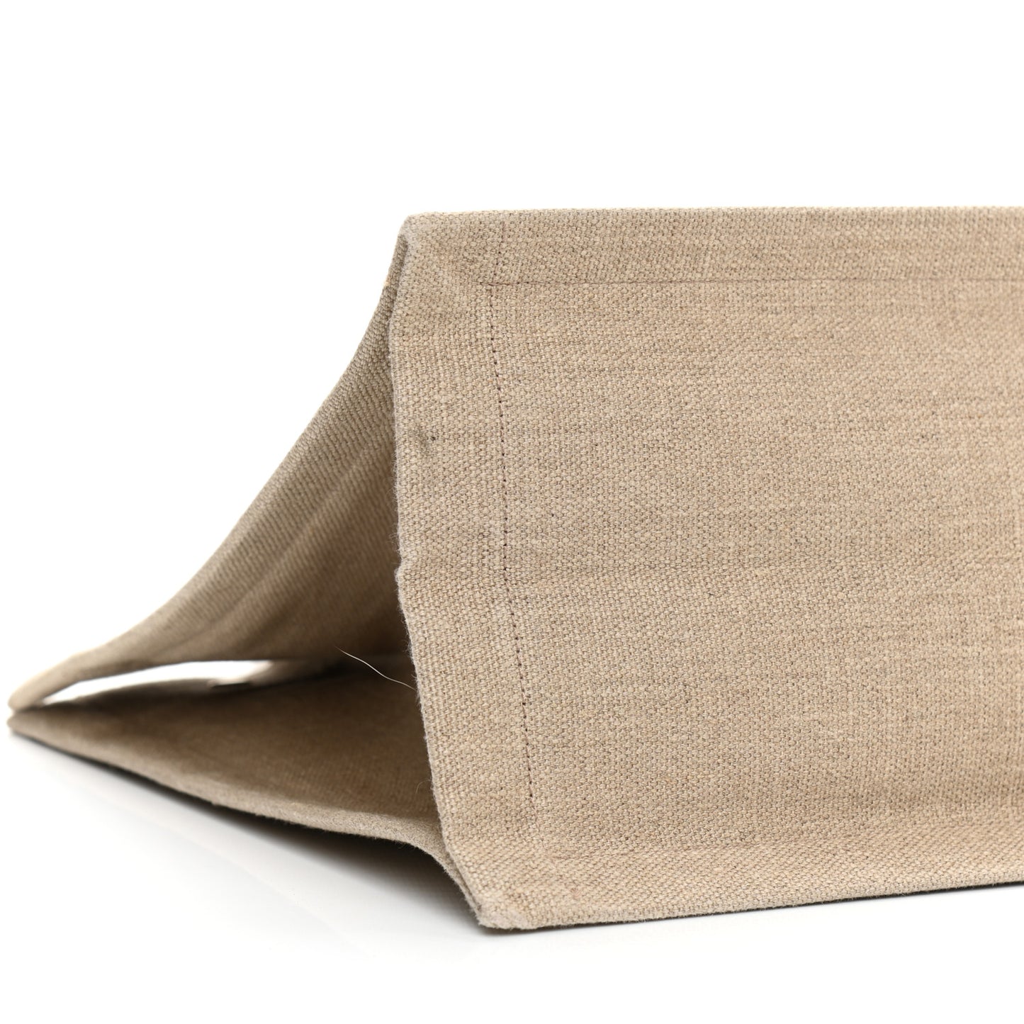 Linen Calfskin Small Rive Gauche Tote Beige Sea Salt