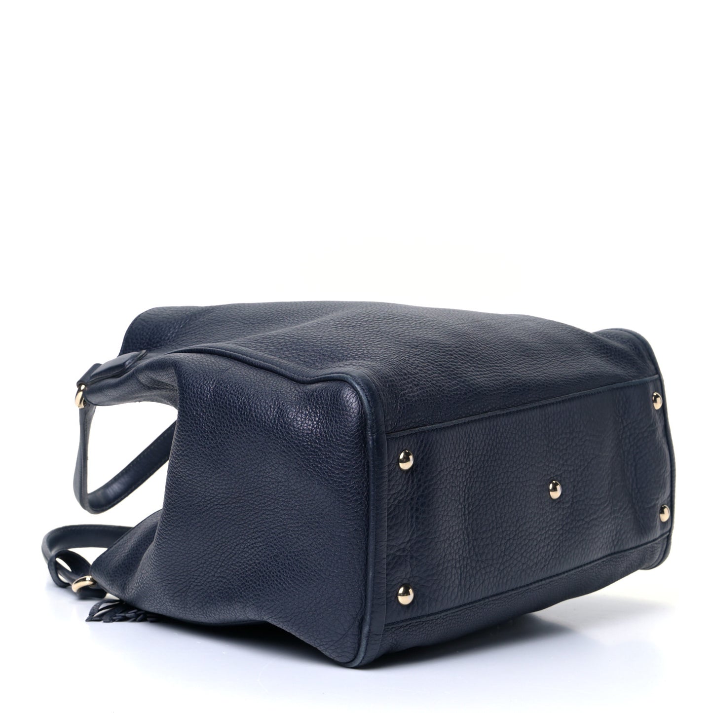 Pebbled Calfskin Medium Soho Shoulder Bag Blue