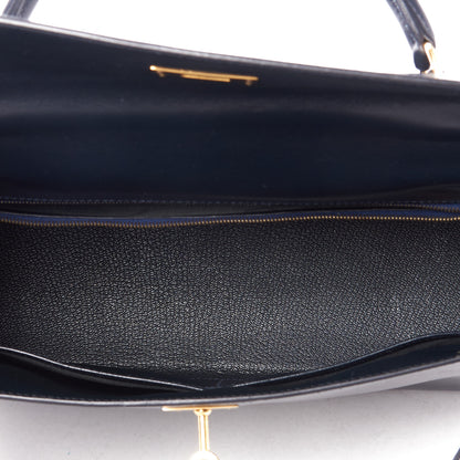 Hermes Box Kelly Retourne 32 Indigo 12 of 31