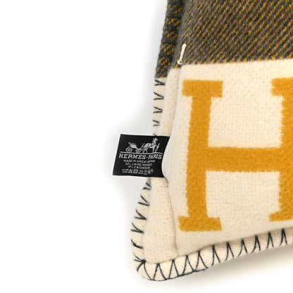 Hermes Wool Cashmere Avalon III Pillow PM Gris Soleil 3 of 3