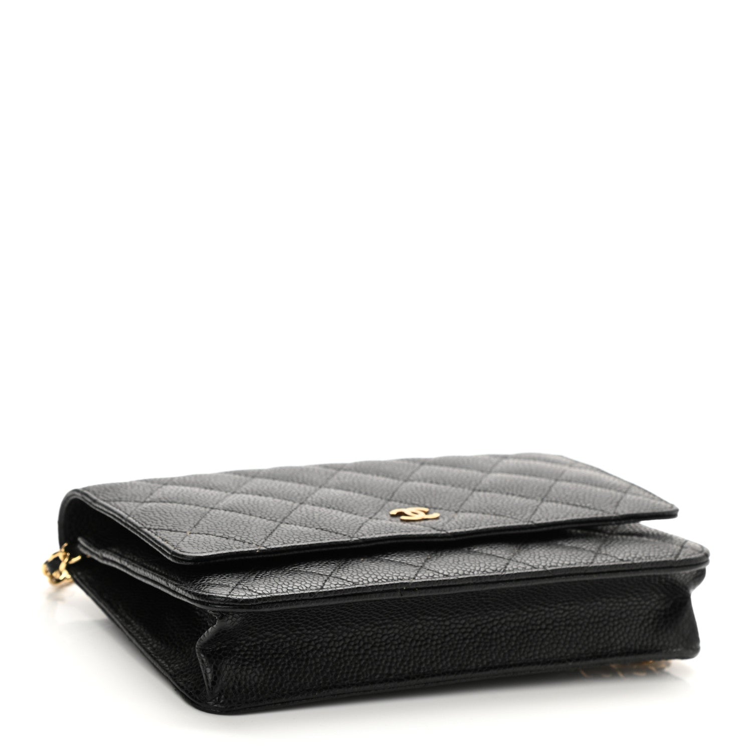 Chanel Caviar Quilted Wallet On Chain WOC Black 4 of 12