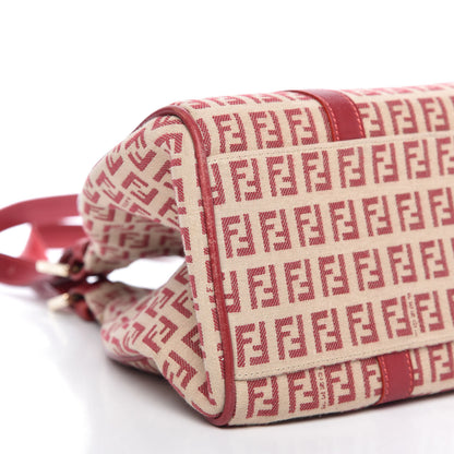 Fendi Zucchino Shoulder Bag Red 6 of 9