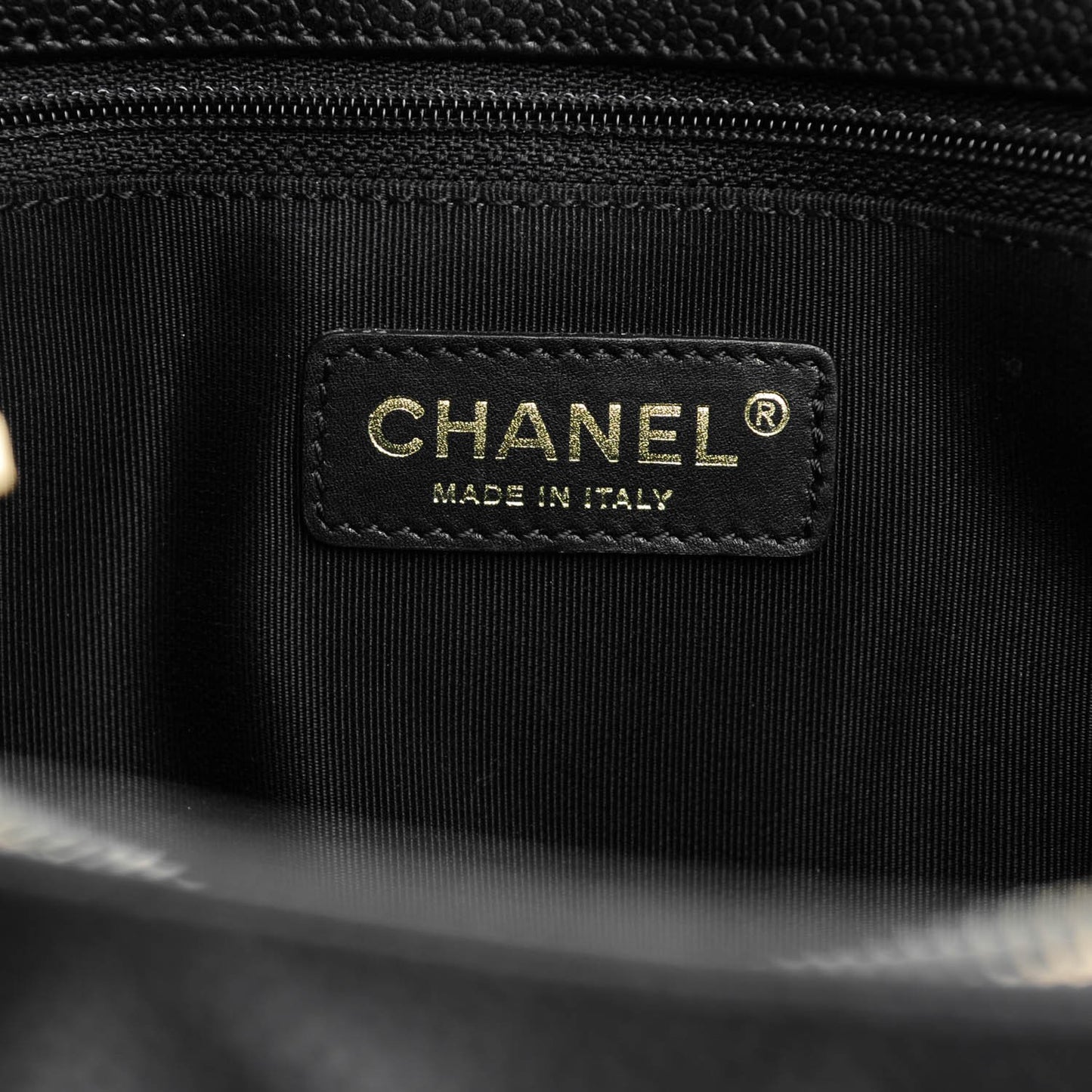 Caviar Quilted Grand Shopping Tote GST Black