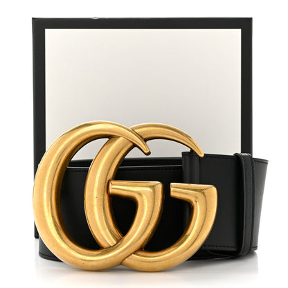 Gucci Calfskin Double G 30mm Belt 75 30 Black 5 of 5