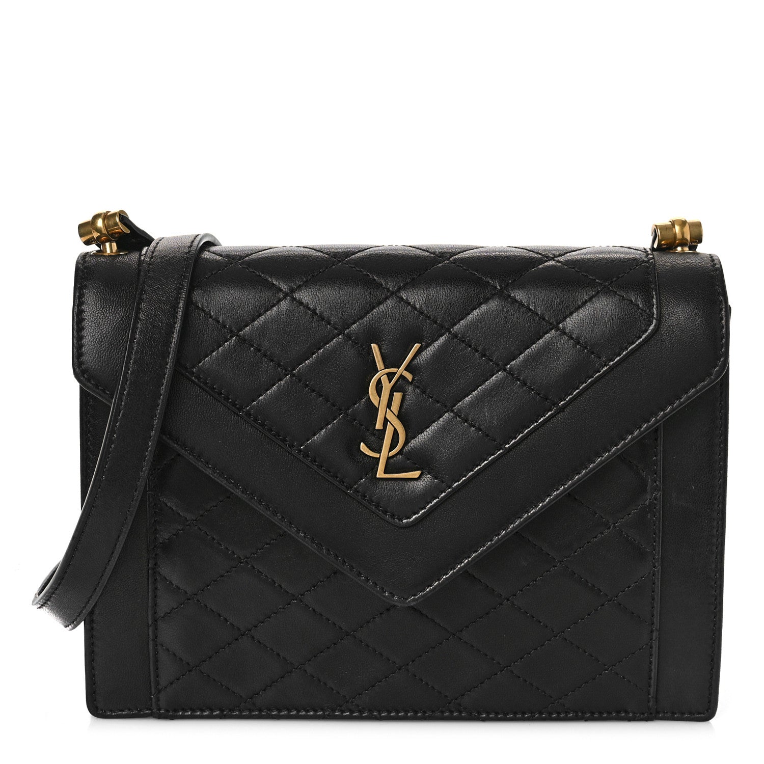 Saint Laurent Lambskin Quilted Mini Gaby Satchel Black 1 of 9