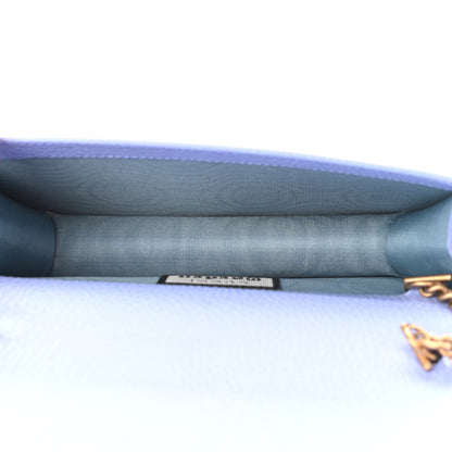 Gucci Dollar Calfskin Garden Mystic Cat Chain Wallet Periwinkle 5 of 9