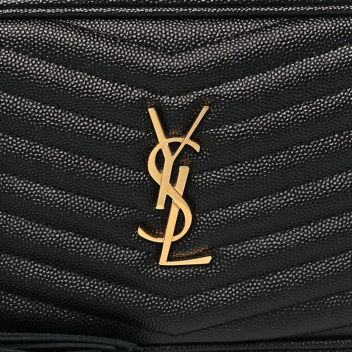 Grain De Poudre Matelasse Monogram Mini Lou Camera Bag Black