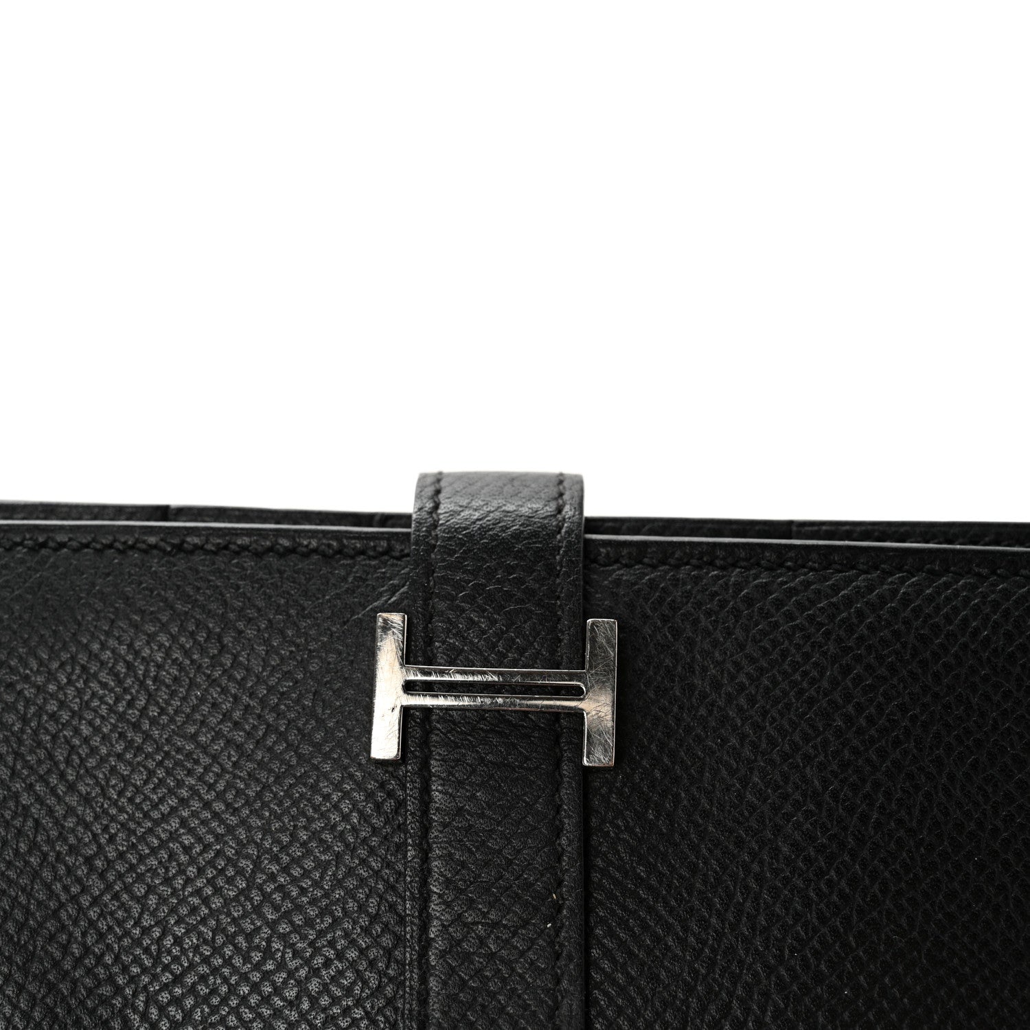 Hermes Epsom Bearn Gusset Wallet Black 9 of 14