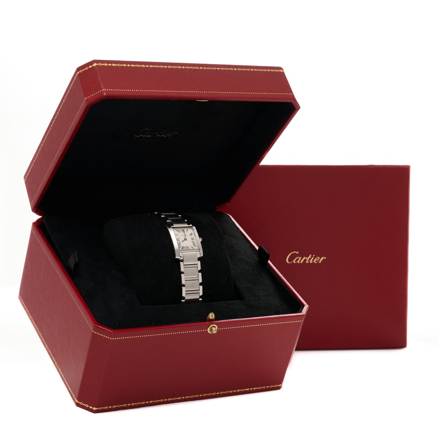Stainless Steel 20mm Tank Francaise Quartz Watch
