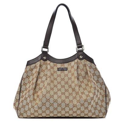Gucci Monogram Shoulder Bag Dark Brown 1 of 10