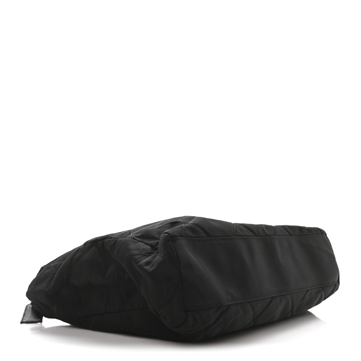 Prada Nylon Tessuto Quilted Shoulder Bag Black 4 of 9