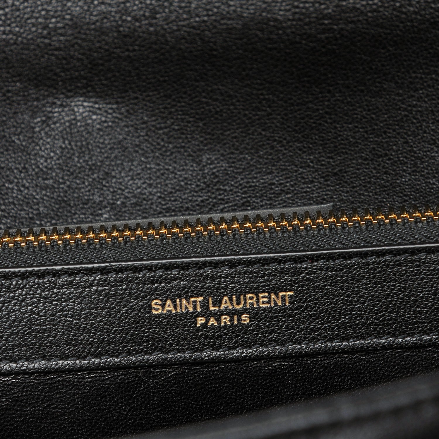 Saint Laurent Sheepskin Matelasse Chevron Monogram Large College Satchel Black 6 of 8