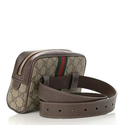 Gucci GG Supreme Monogram Web Small Ophidia Belt Bag 85 34 Dark Brown 3 of 17