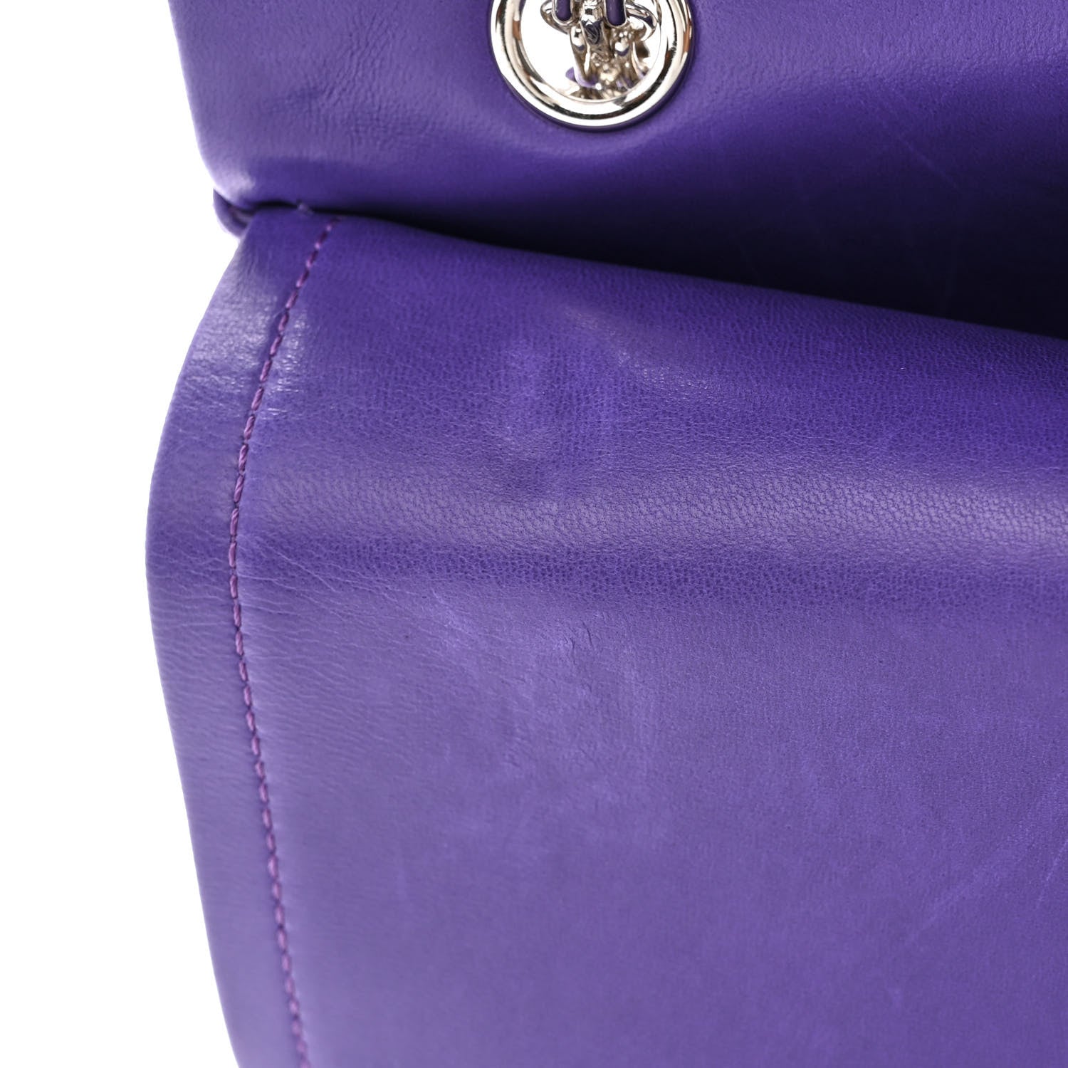 Chanel Lambskin Quilted 2.55 Reissue 226 Flap Purple 13 of 15