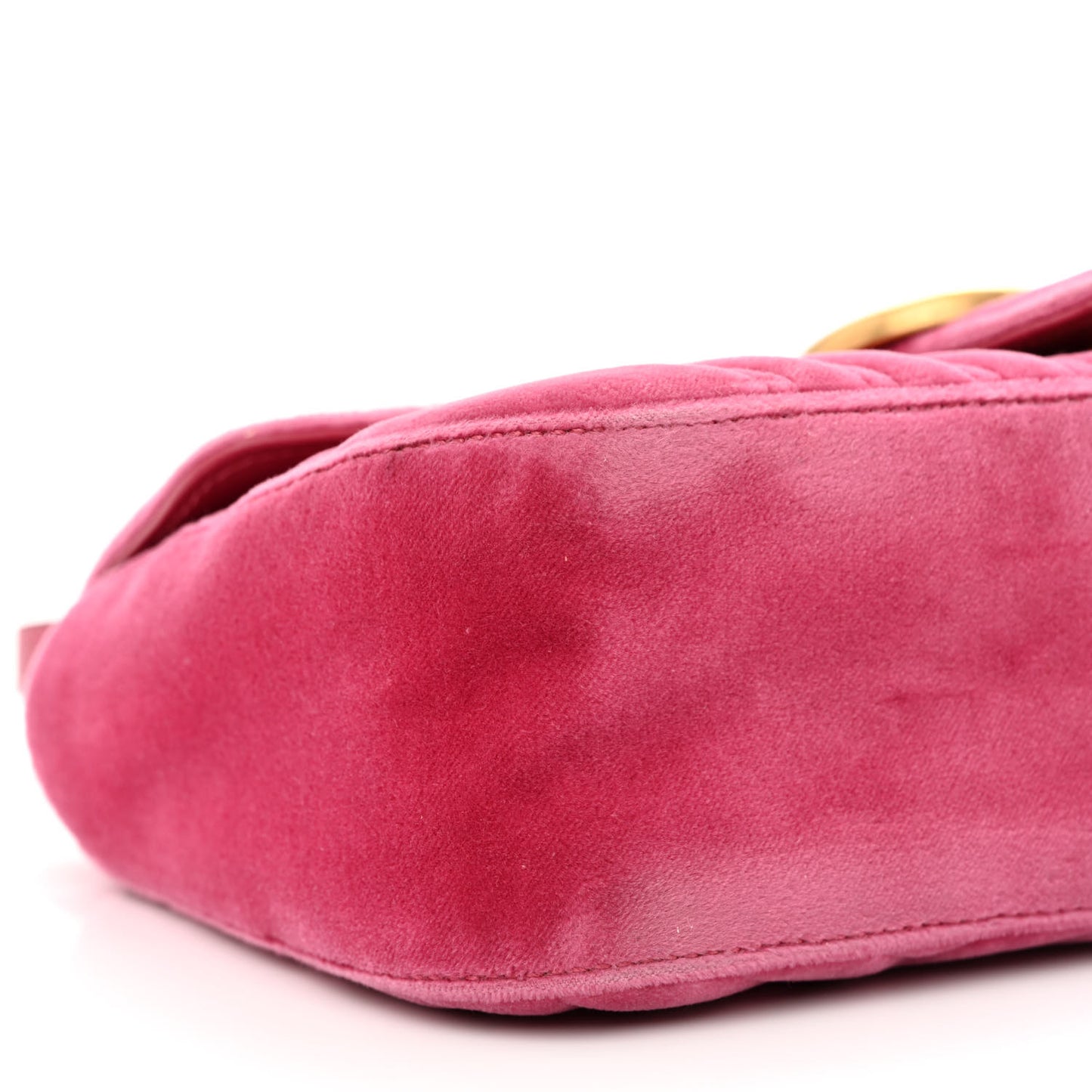 Velvet Matelasse Small GG Marmont Shoulder Bag Light Raspberry Rose