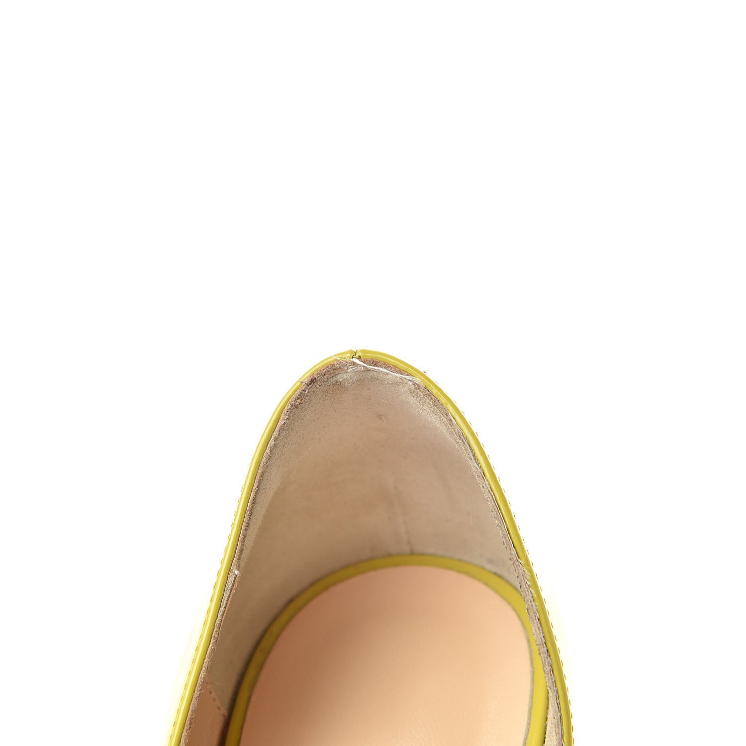 Christian Louboutin Patent Iriza 100 Pumps 37 Mimosa 9 of 11