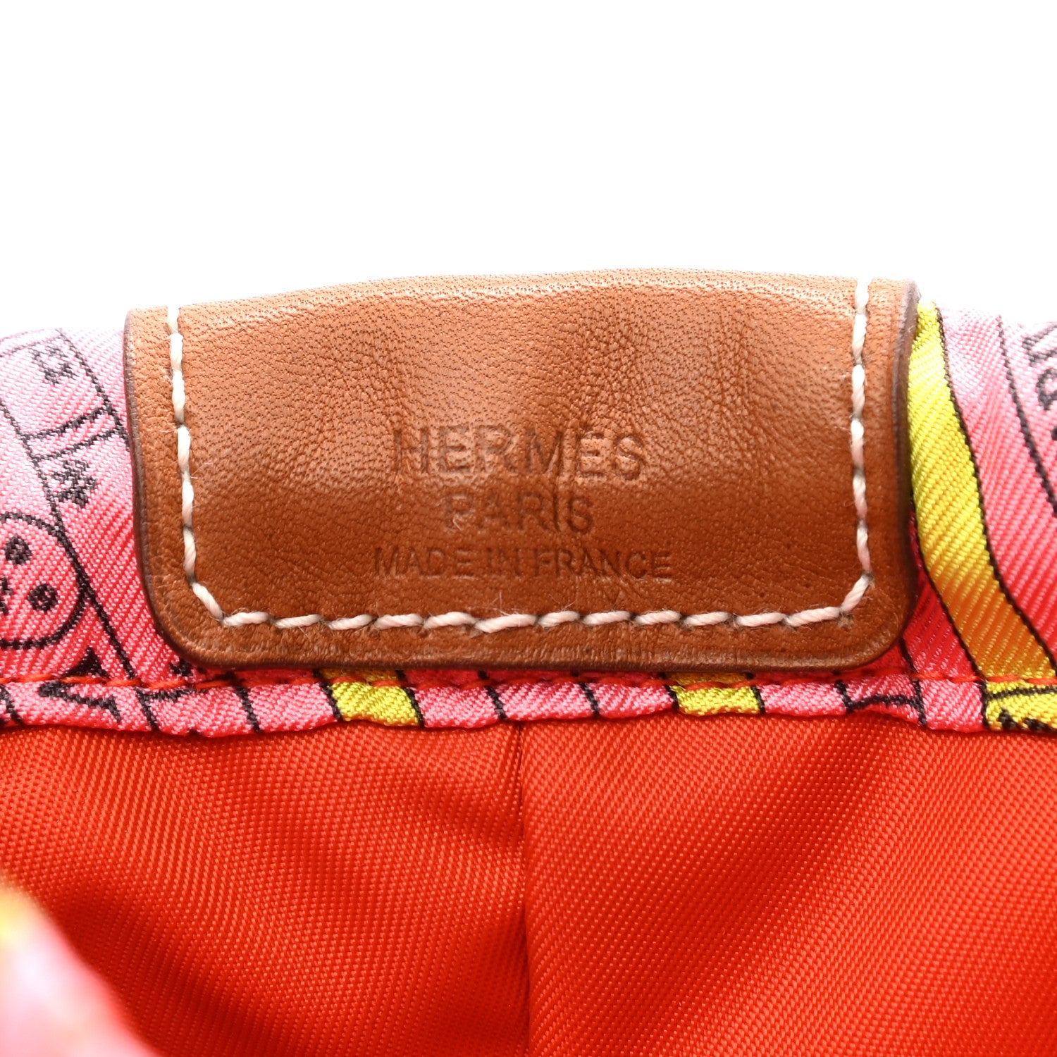Hermes Silk Barenia Astrologie Fourbi 20 PM Pouch Pink Fauve 5 of 6
