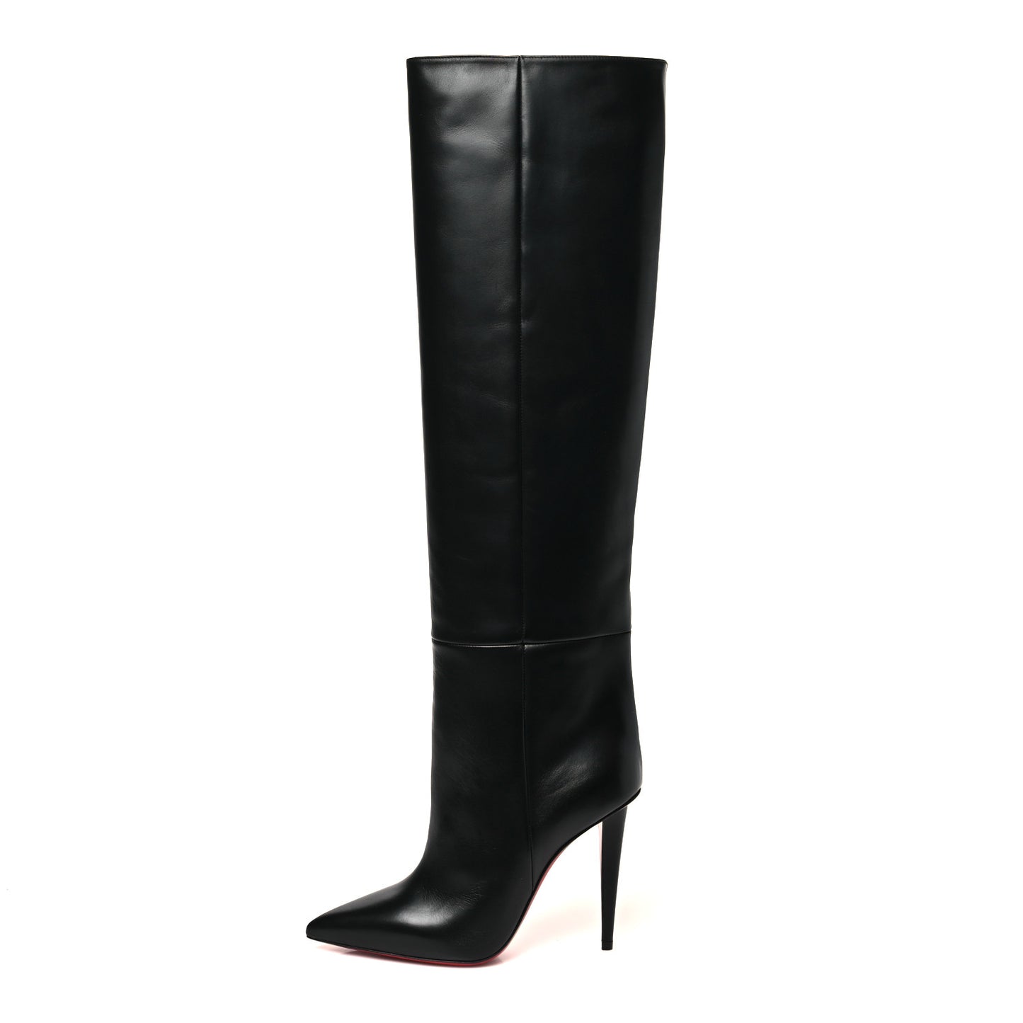 Calfskin Astrilarge Botta 100 Knee High Boots 38 Black