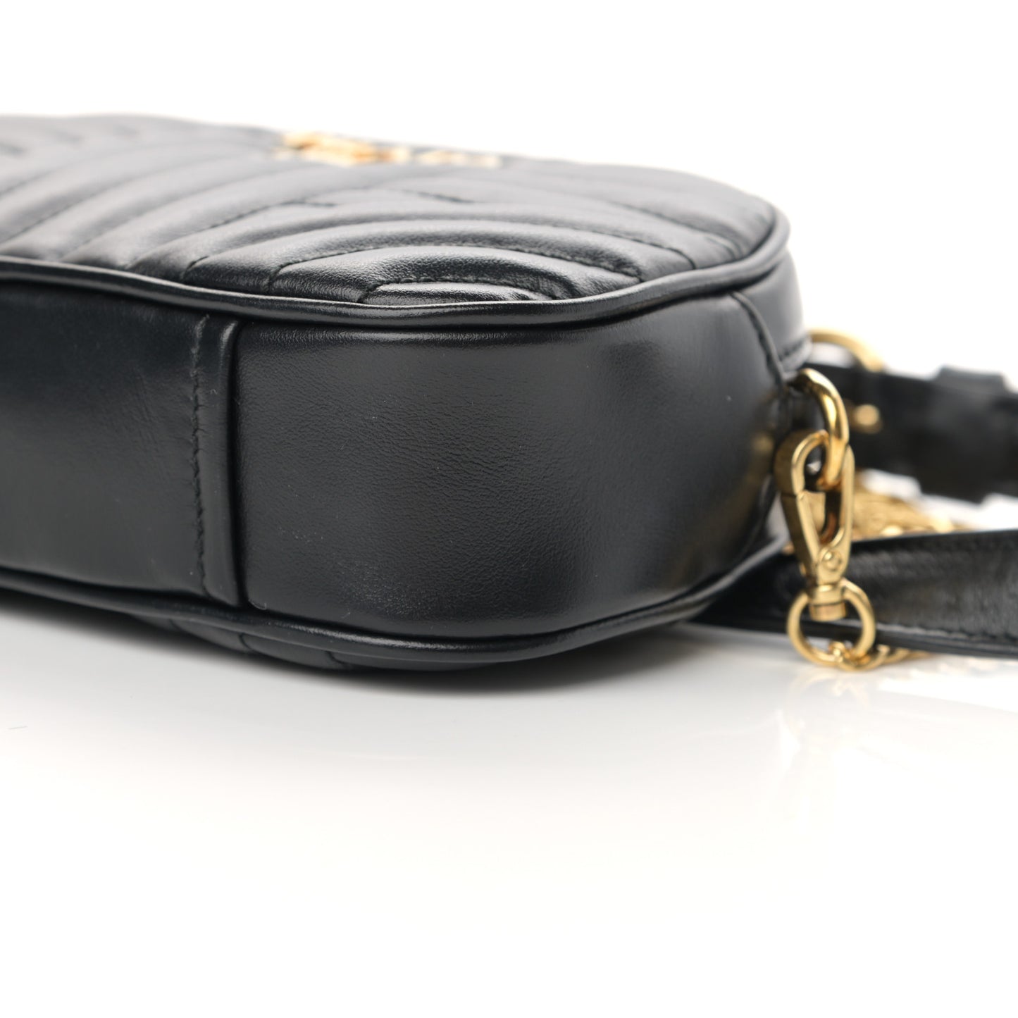 Soft Calfskin Impunture Diagramme Belt Bag Black