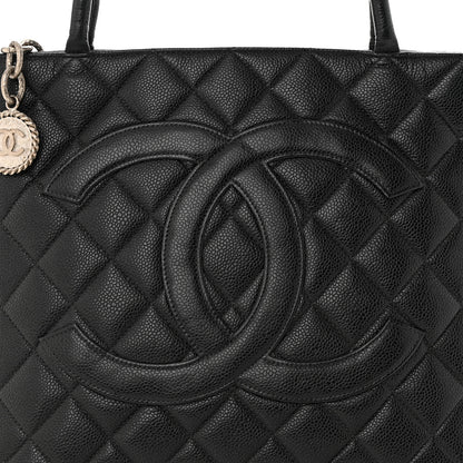 Chanel Caviar Quilted Medallion Tote Black 8 of 10