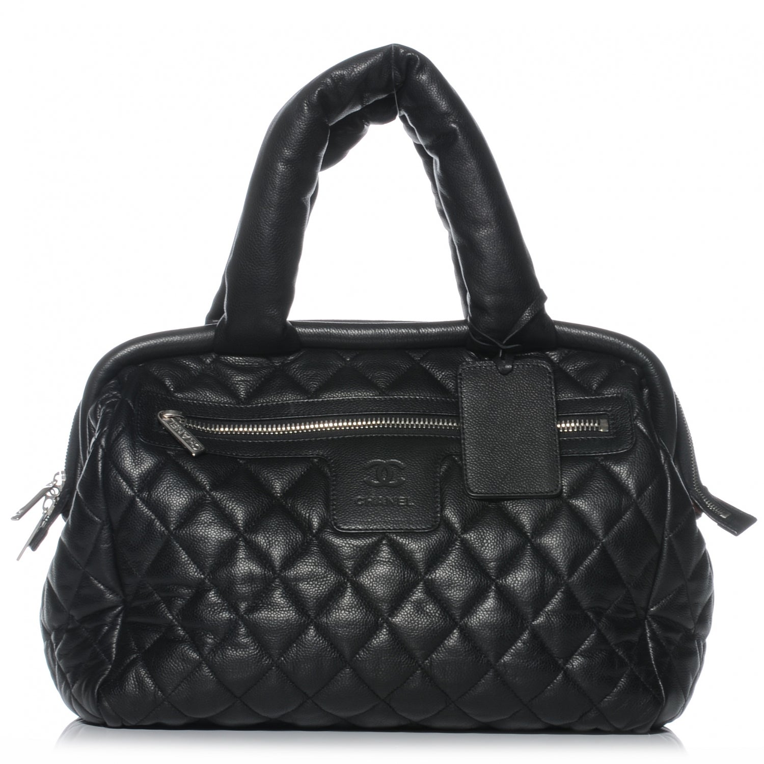 Chanel Caviar Coco Cocoon Bowler Black 1 of 7