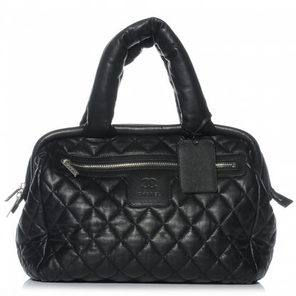 Chanel Caviar Coco Cocoon Bowler Black 1 of 7