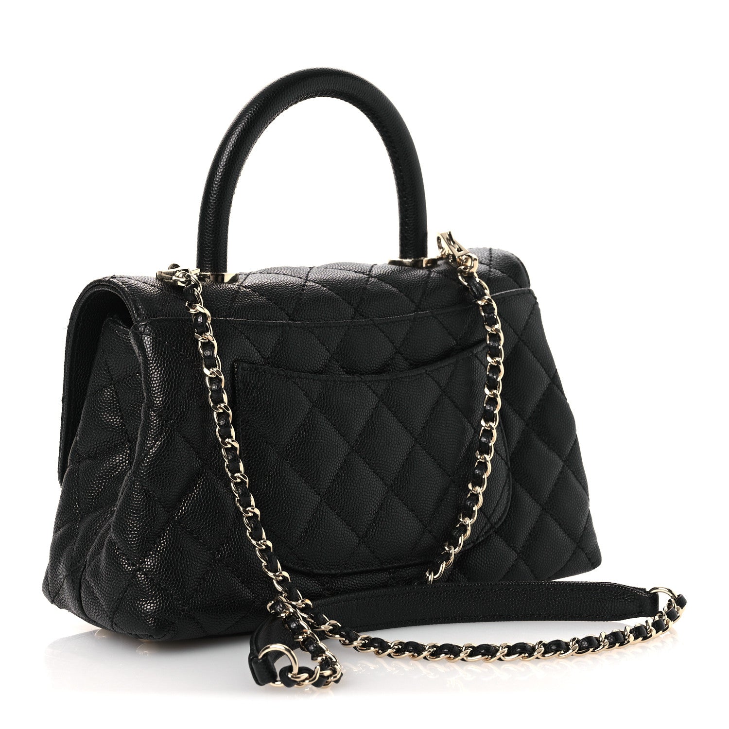 Chanel Caviar Quilted Mini Coco Handle Flap Black 3 of 14