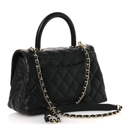 Chanel Caviar Quilted Mini Coco Handle Flap Black 3 of 14