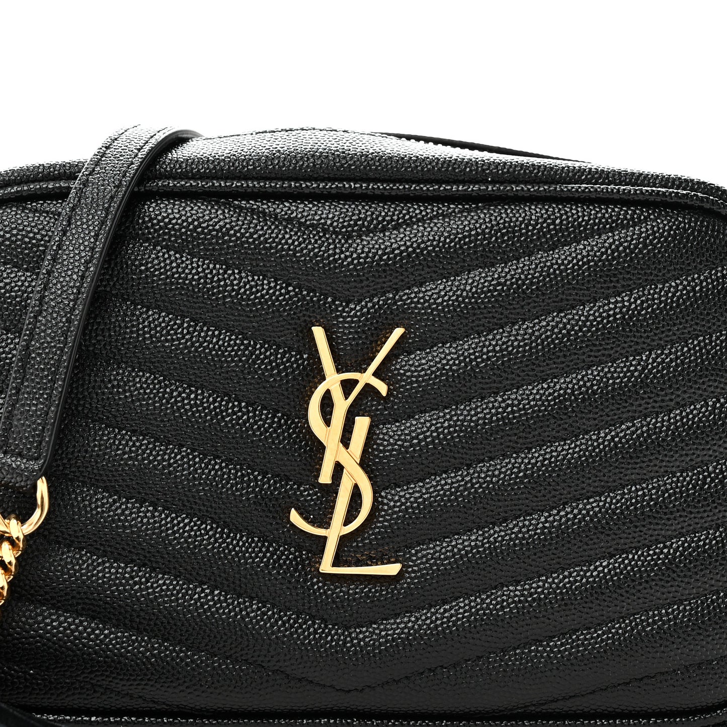 Grain De Poudre Matelasse Monogram Mini Lou Camera Bag Black
