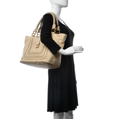Chloe Calfskin Large New Marcie Tote Beige 2 of 10